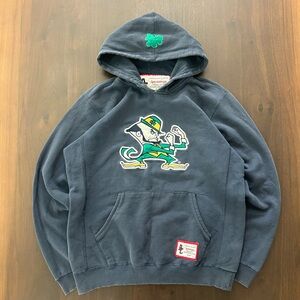 American Apparel Navy Hoodie with Green & Gold Leprechaun Graphic